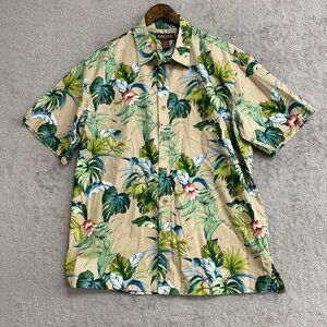 Cooke Street Men's XL Hawaiian Tropical Button up Short Sleeve N0714